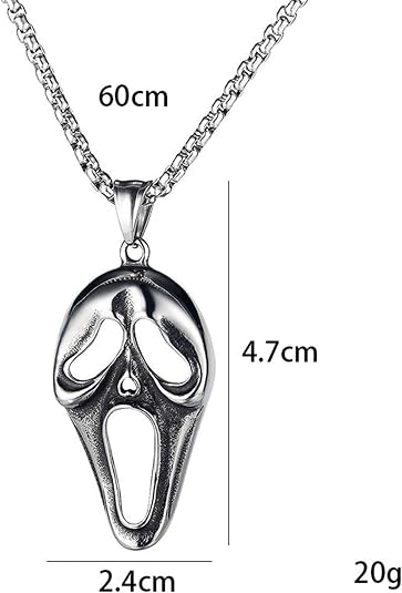 Stainless Steel Ghostface Necklace