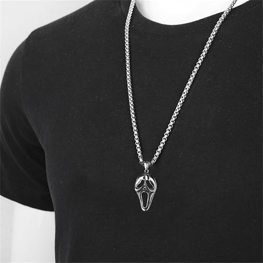 Stainless Steel Ghostface Necklace