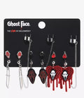 Ghost Face Red Icons Cuff Earring Set