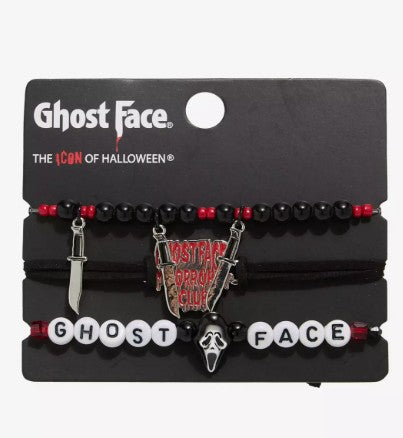 Ghostface Horror Club Bracelet Set